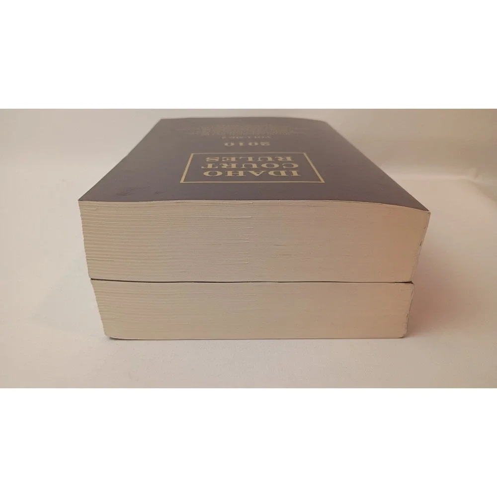 2010 Idaho Court Rules Volume 1 and 2, Michie - Trade Paperback, Very Good